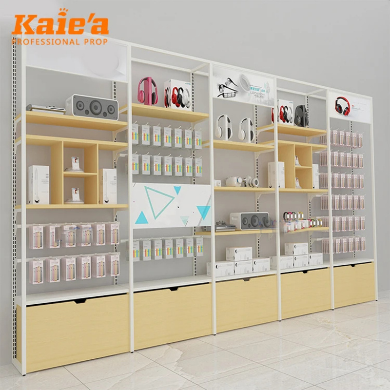 Phone Accessories Rack Display - Maßgefertigte Kopfhörer-Displayständer Handy-Zubehör Präsentationsregal