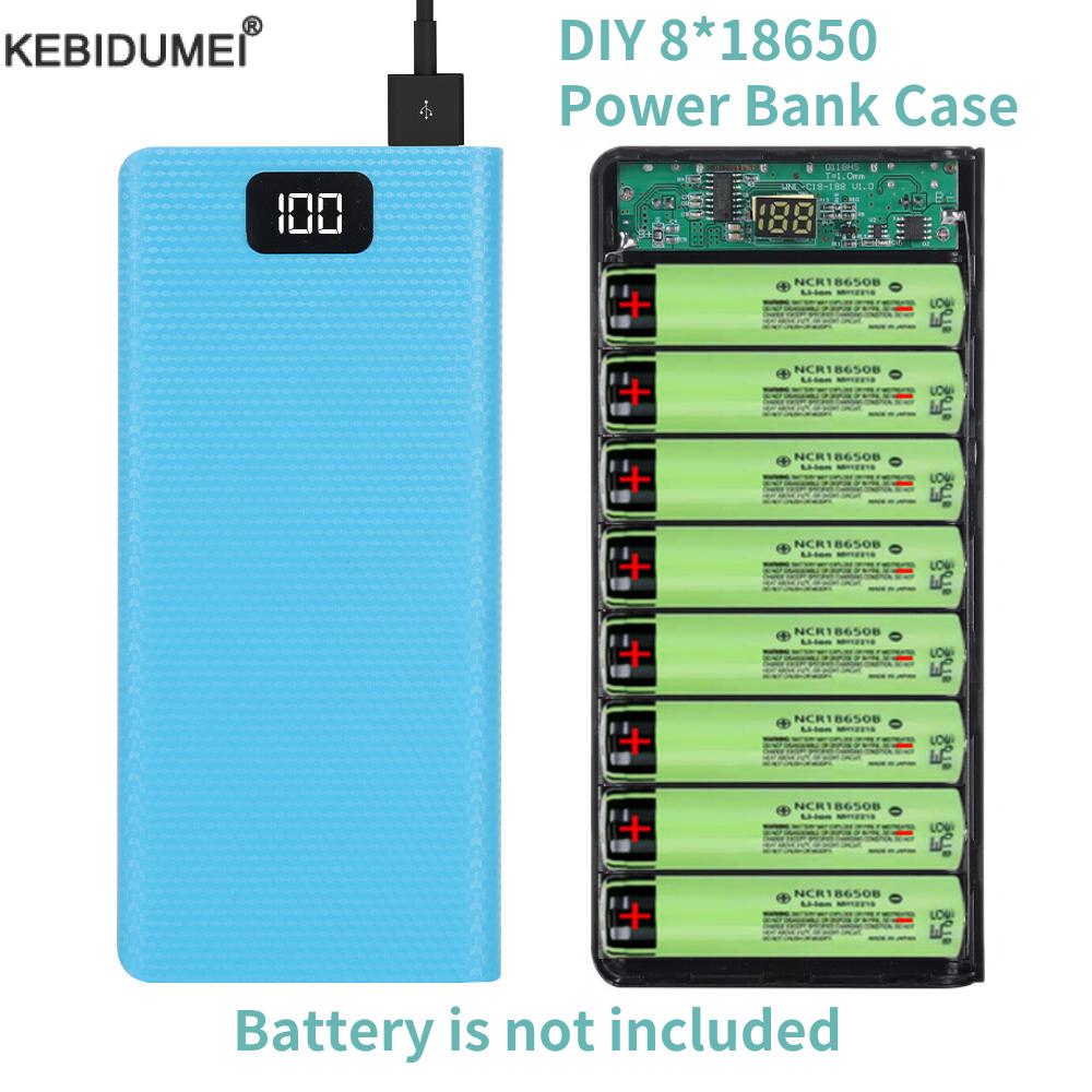 Portable Charger 20000Mah - DIY 8*18650 Batterie Power Bank Fall