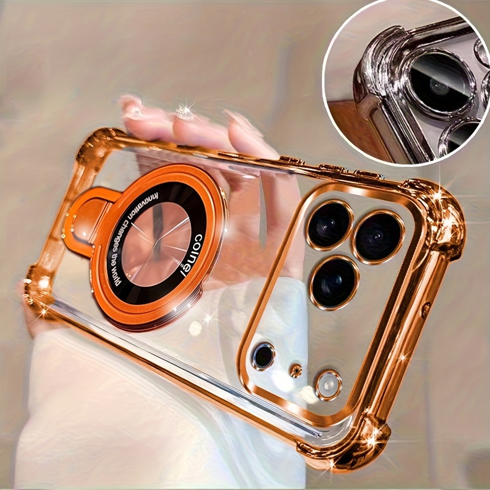 Phone Accessories Holder - Luxuriöse Transparente Galvanisierte Handyhülle für iPhone
