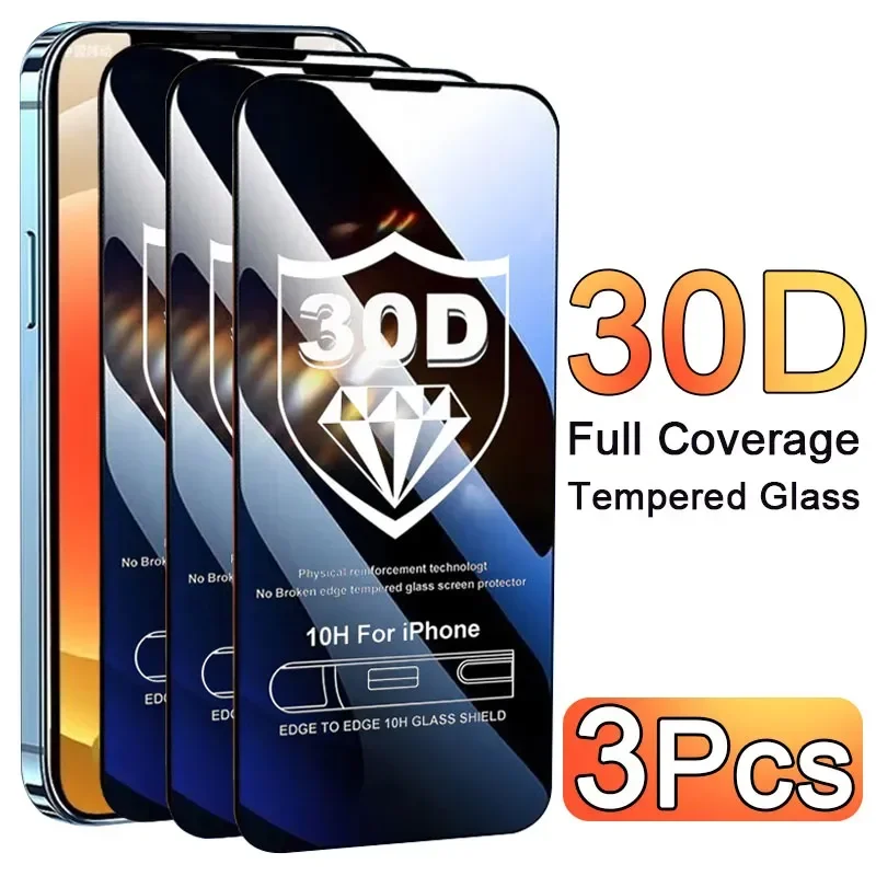 Phone Accessories Online - 3PCS Glas Schutz Telefon Fall für