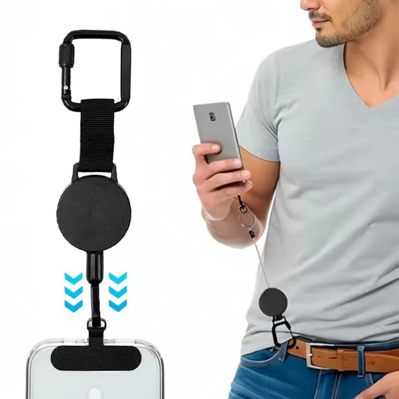 Phone Accessories Holder - Einziehbarer Diebstahlschutz Outdoor-Handyhalter Handy-Umhängeband Smartphone-Hülle Sicherheitsseil