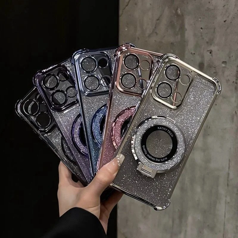 Vivo Y28 - Glitter Spiegel Halter Fall Für VIVO
