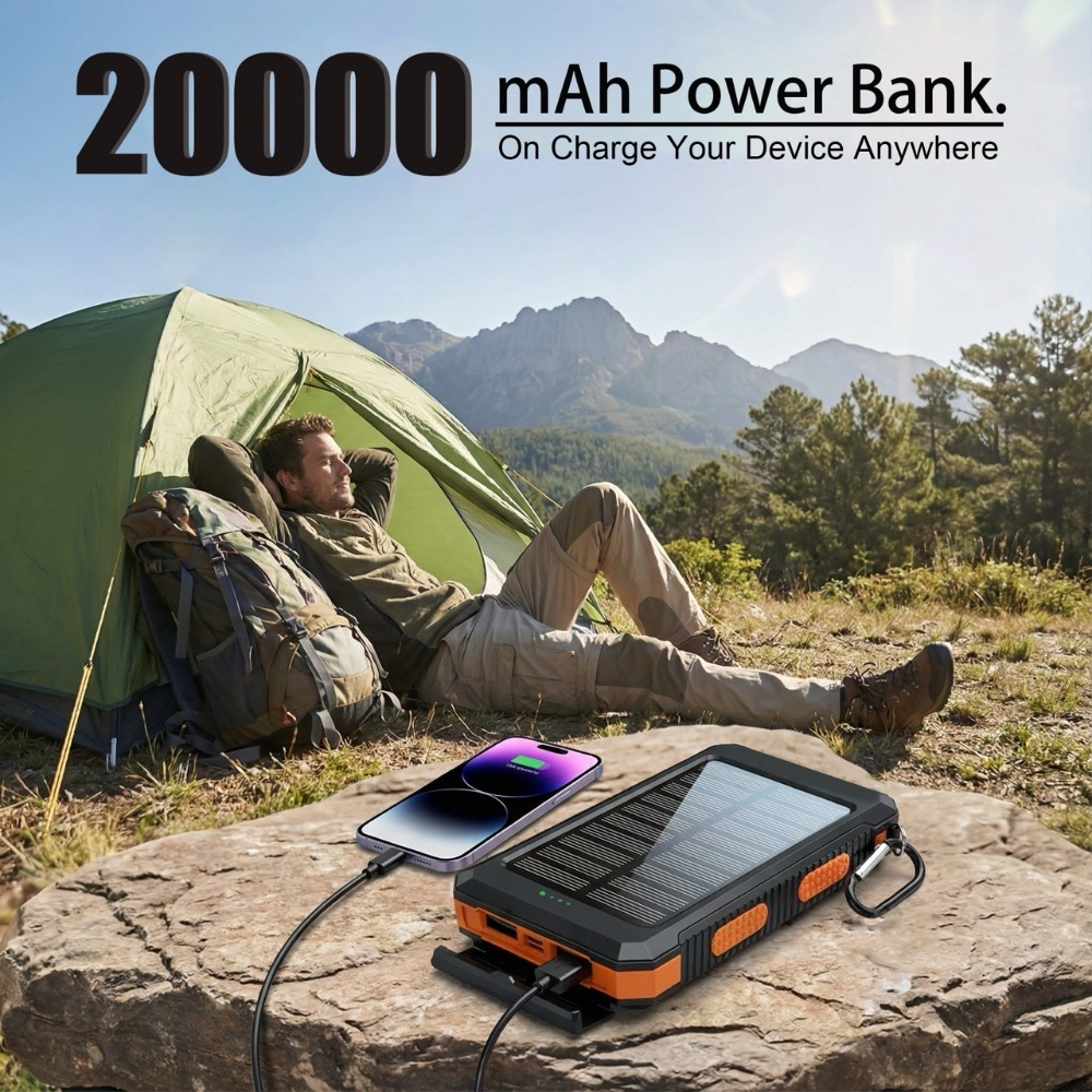 Solar-Powerbank 10000/20000MAH – Portable Charger 20000Mah Bewertung und Preis