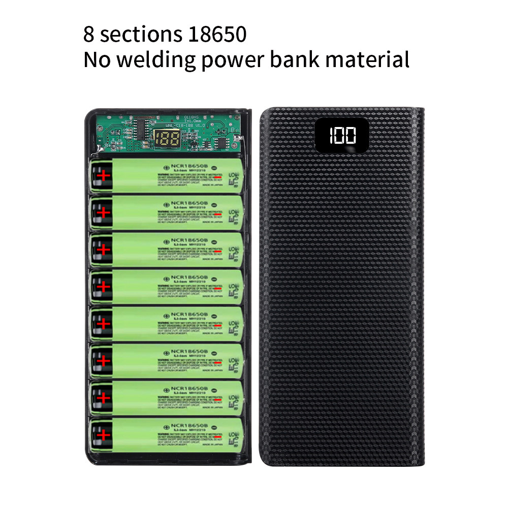 DIY 8*18650 Batterie Power Ban – Portable Charger 20000Mah Bewertung und Preis