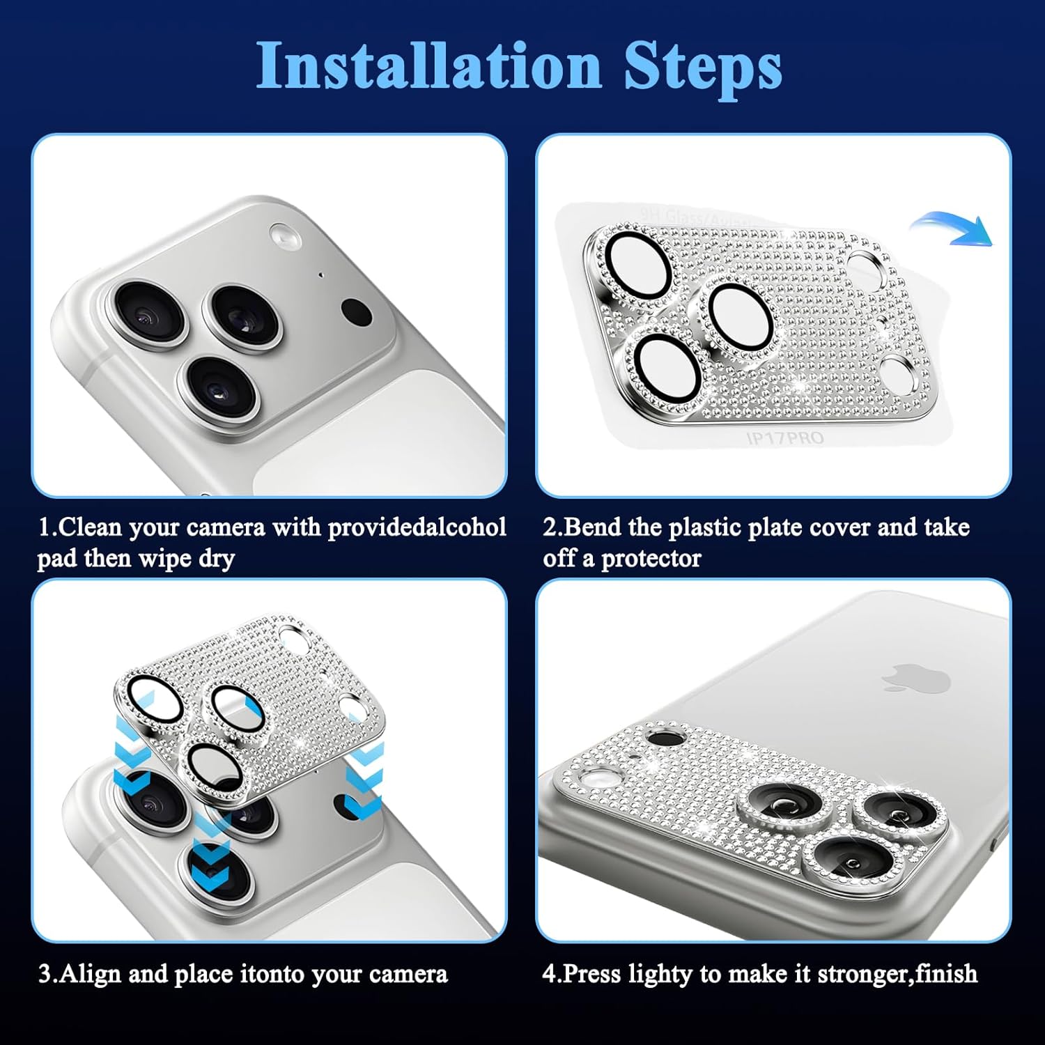Glitzer-Diamant-Kameraobjektiv – Phone Accessories Online Bewertung und Preis