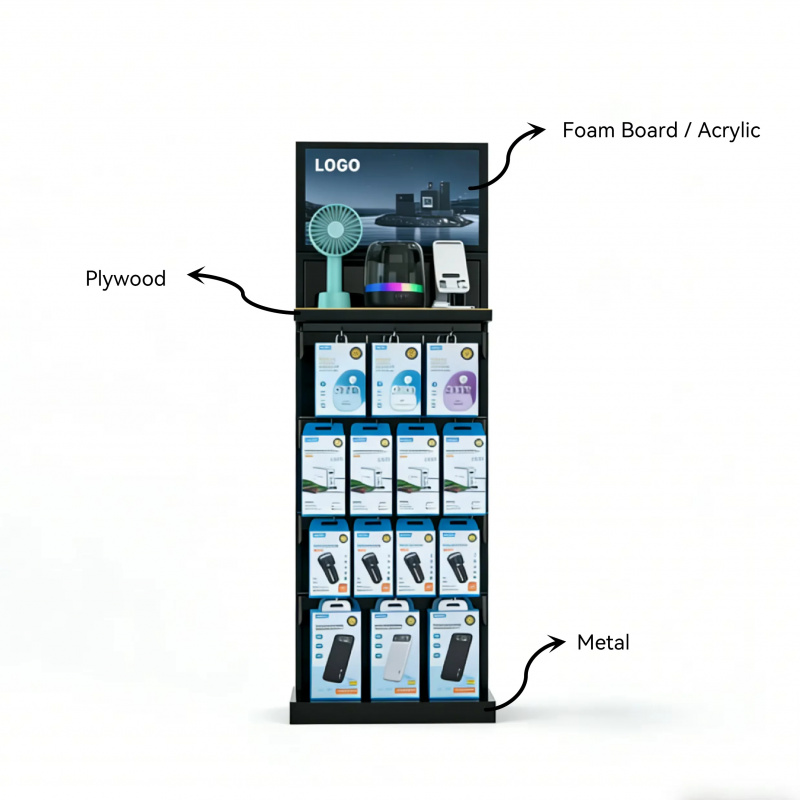 Kundenspezifischer Preis. Dopp – Phone Accessories Rack Display Bewertung und Preis