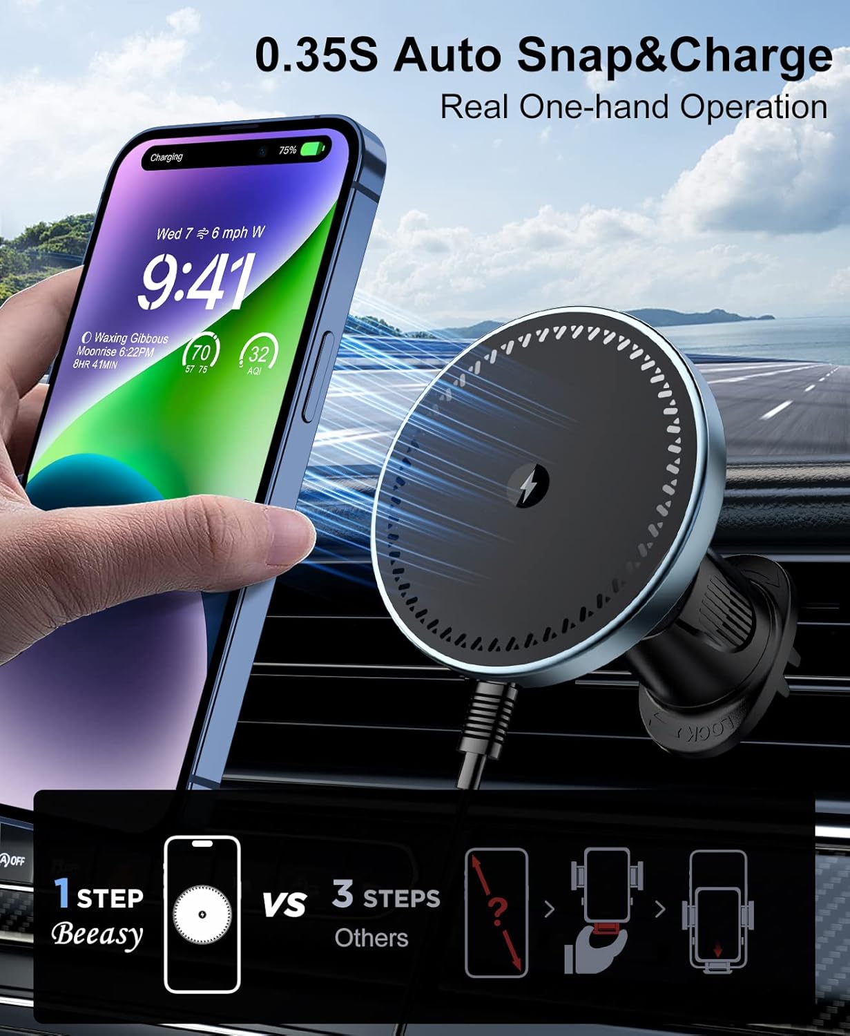 UYUXIO Magnetische Autohalteru – Phone Cooling Fan Bewertung und Preis
