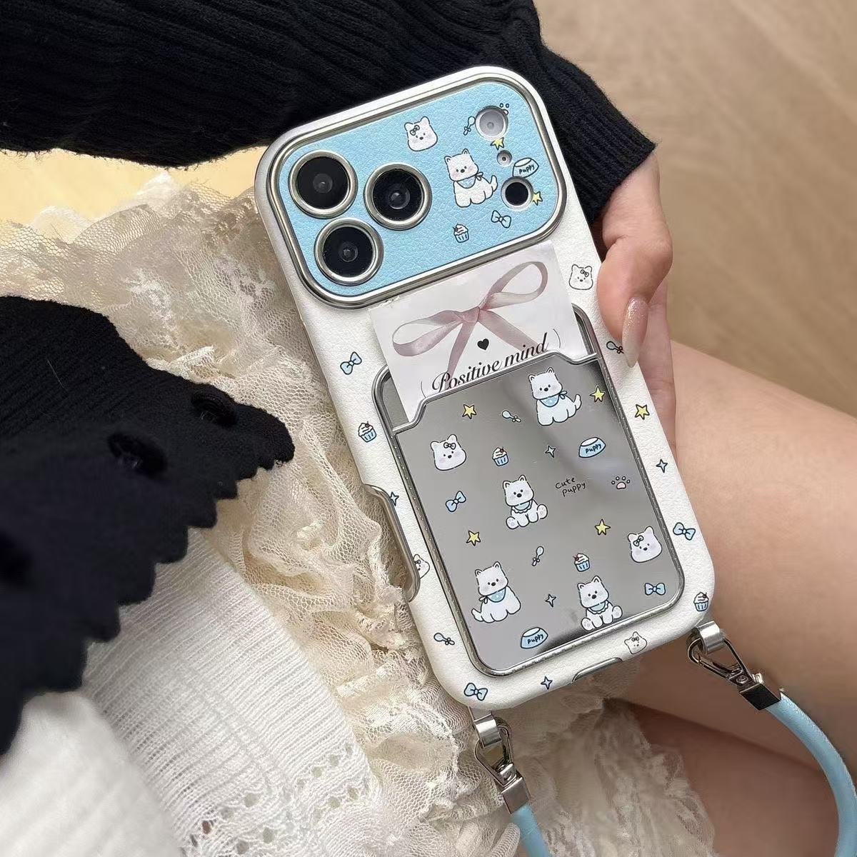 Niedliche Welpen-Spiegelkarten – Phone Accessories Holder Bewertung und Preis